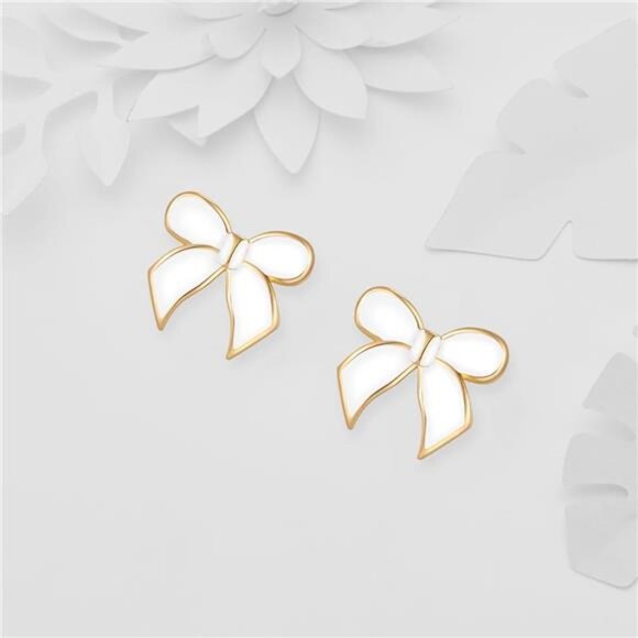 18K Gold Plated Studs | Dainty Oil Drop Finish | Cute Gift for Women - Picture 5 of 6